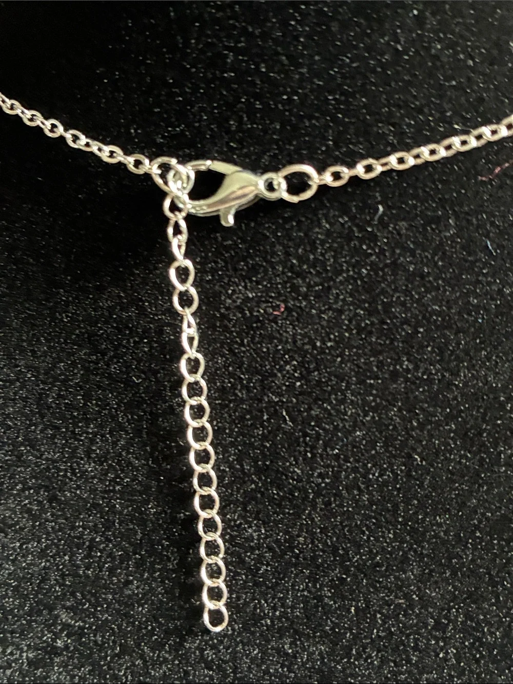 Silver Mushroom Pendant Necklace with Red Enamel Accents